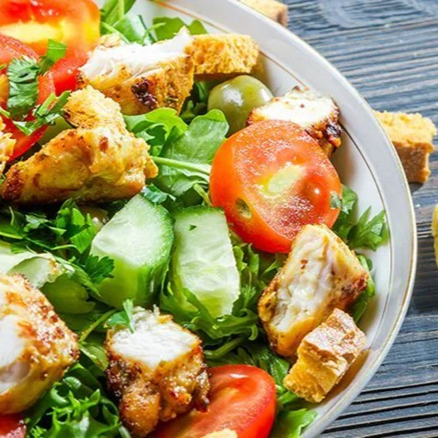 Ensalada Caesar.